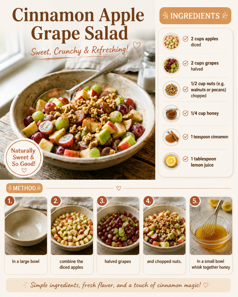Cinnamon Apple Grape Salad