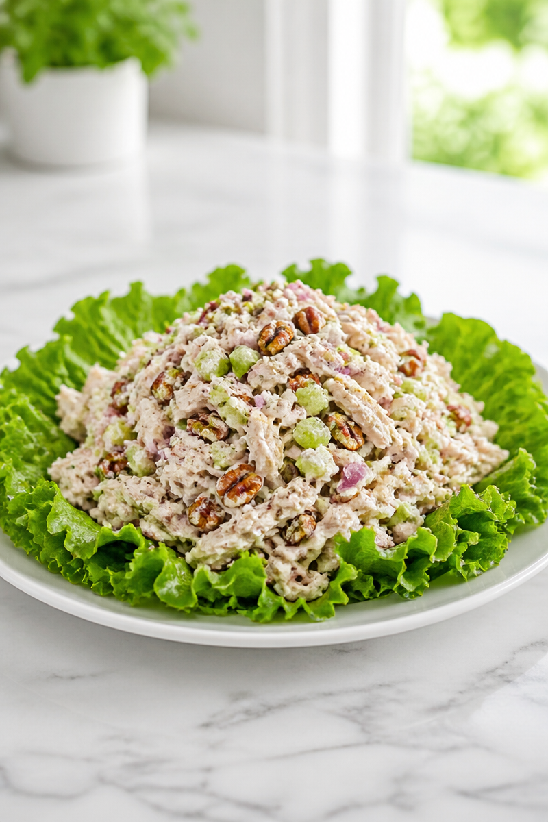Traditional Southern Chicken Salad with Pecan
