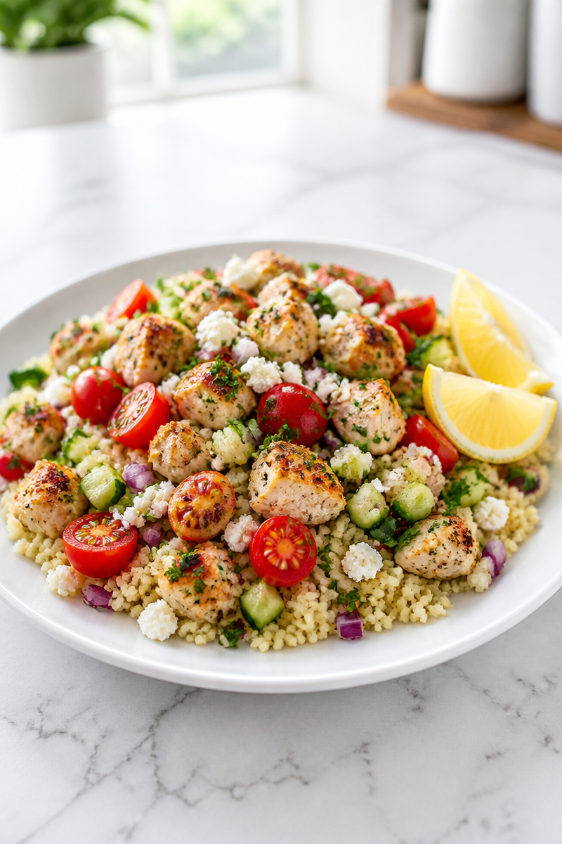 Mediterranean Chicken Couscous Bowl
