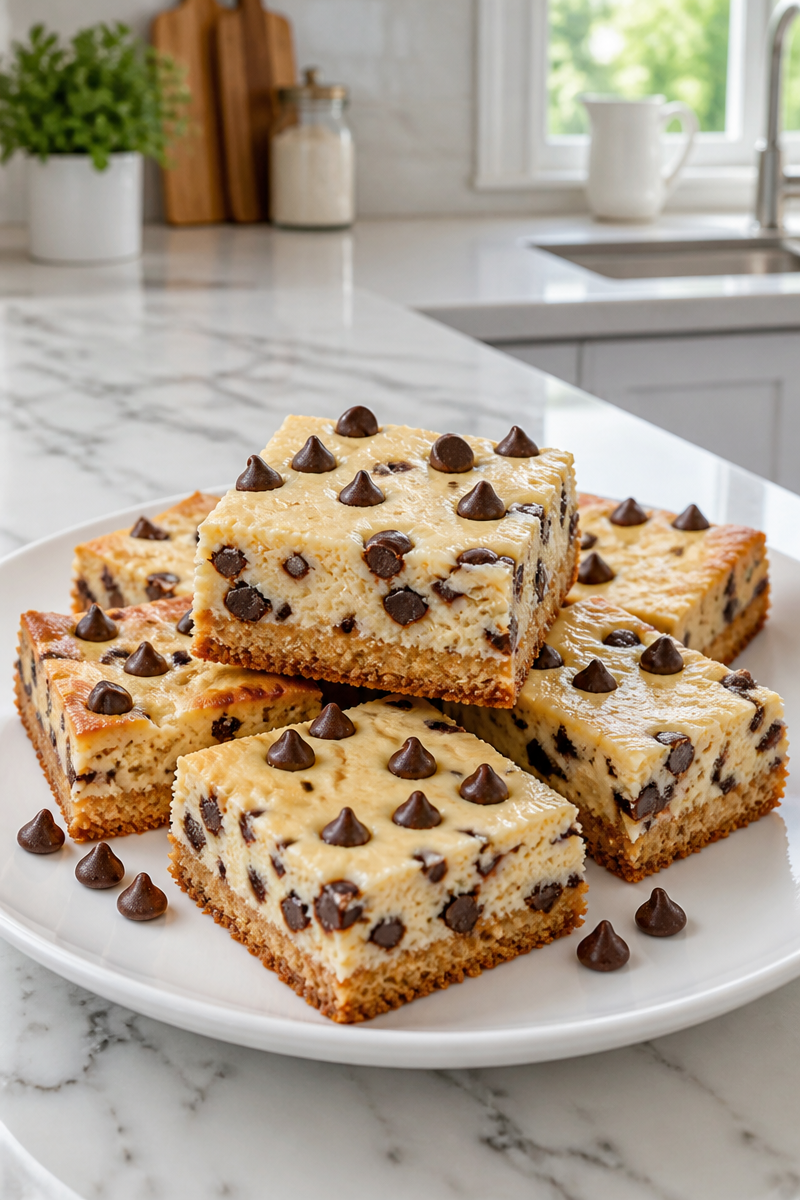Keto Friendly Chocolate Chip Cheesecake Bar