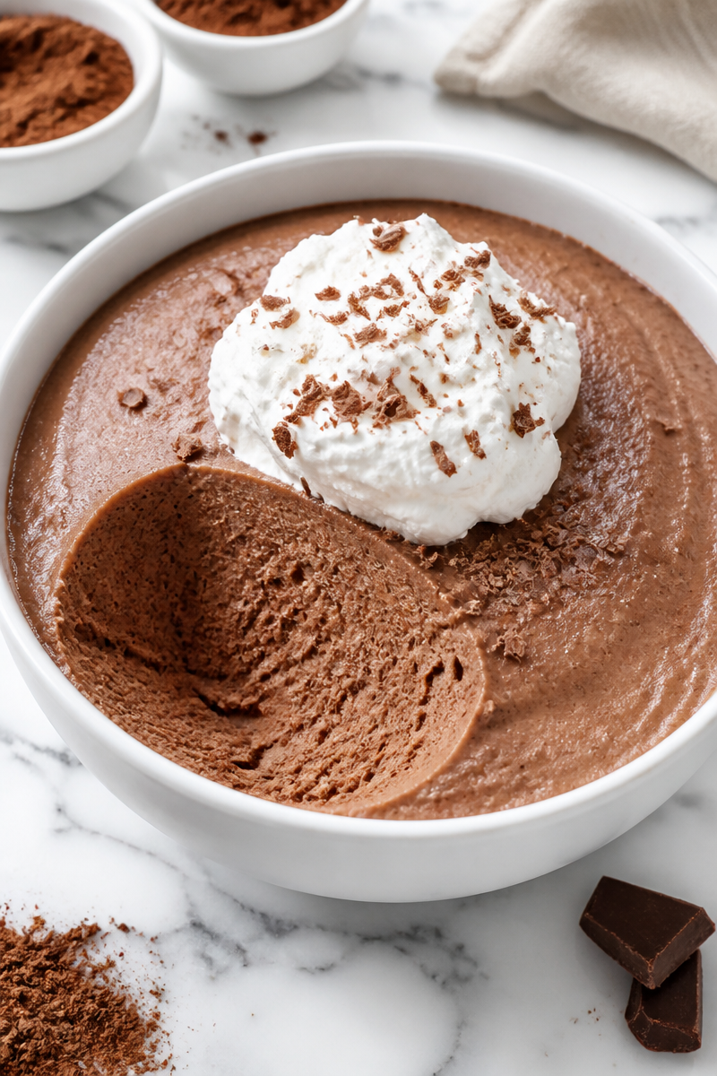 Low Calorie Chocolate Mousse Dessert for Weight Loss