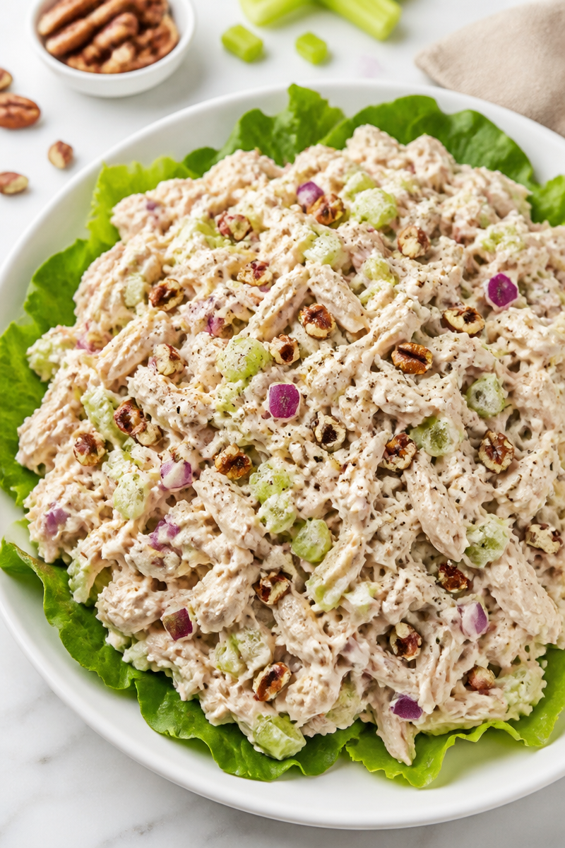 Traditional Southern Chicken Salad with Pecan