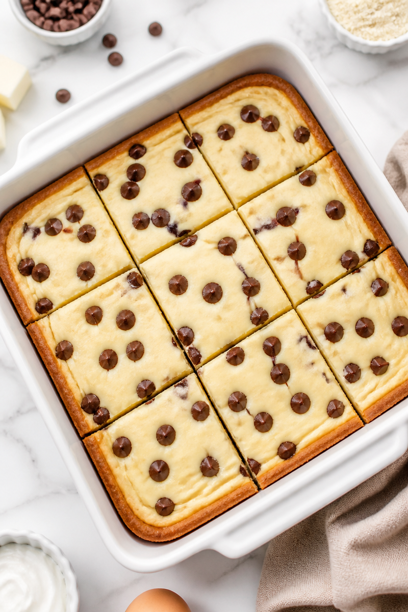 Keto Friendly Chocolate Chip Cheesecake Bar