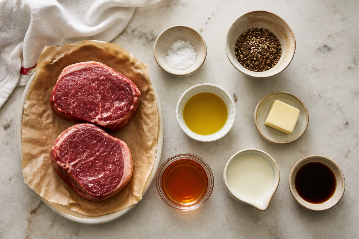 Traditional French Steak au Poivre