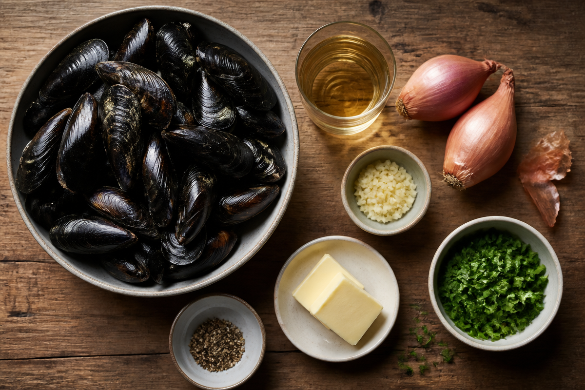 Fresh Mussels in White Wine