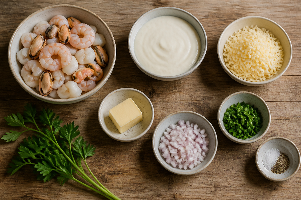 Creamy Seafood Gratin Bake