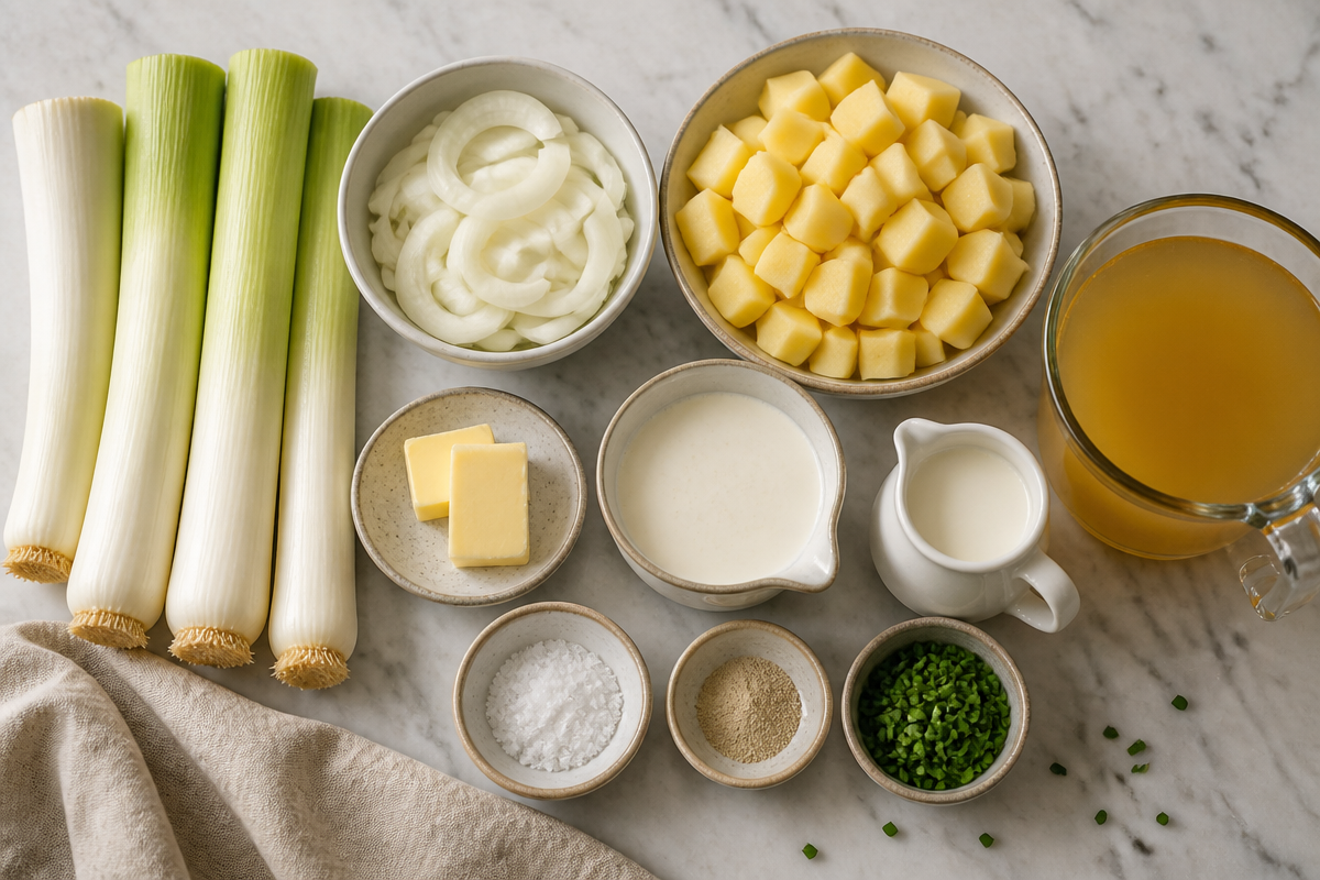 Creamy Vichyssoise Leek and Potato Soup