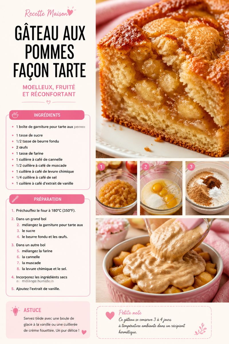 Apple Cake Style Tart