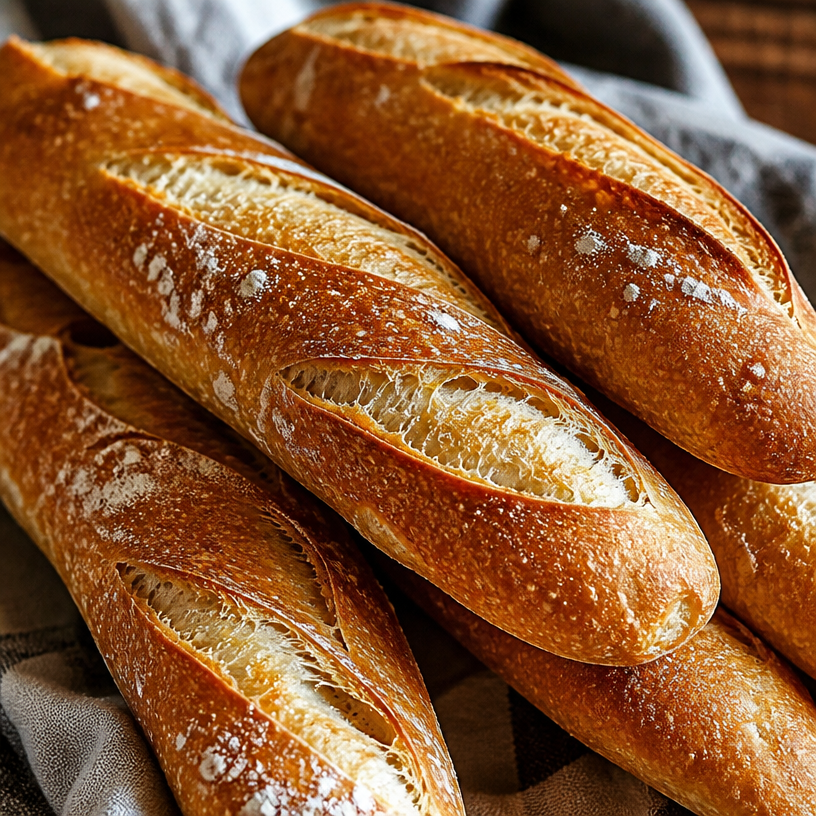Bâtonnets de pain au levain le jour même