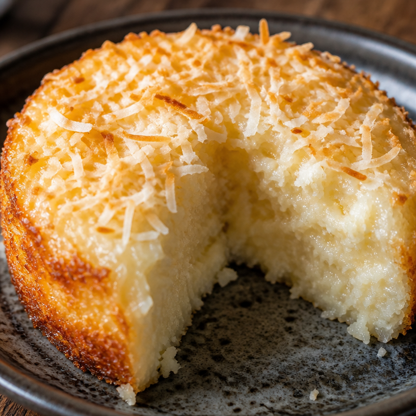 Gâteau fondant noix de coco