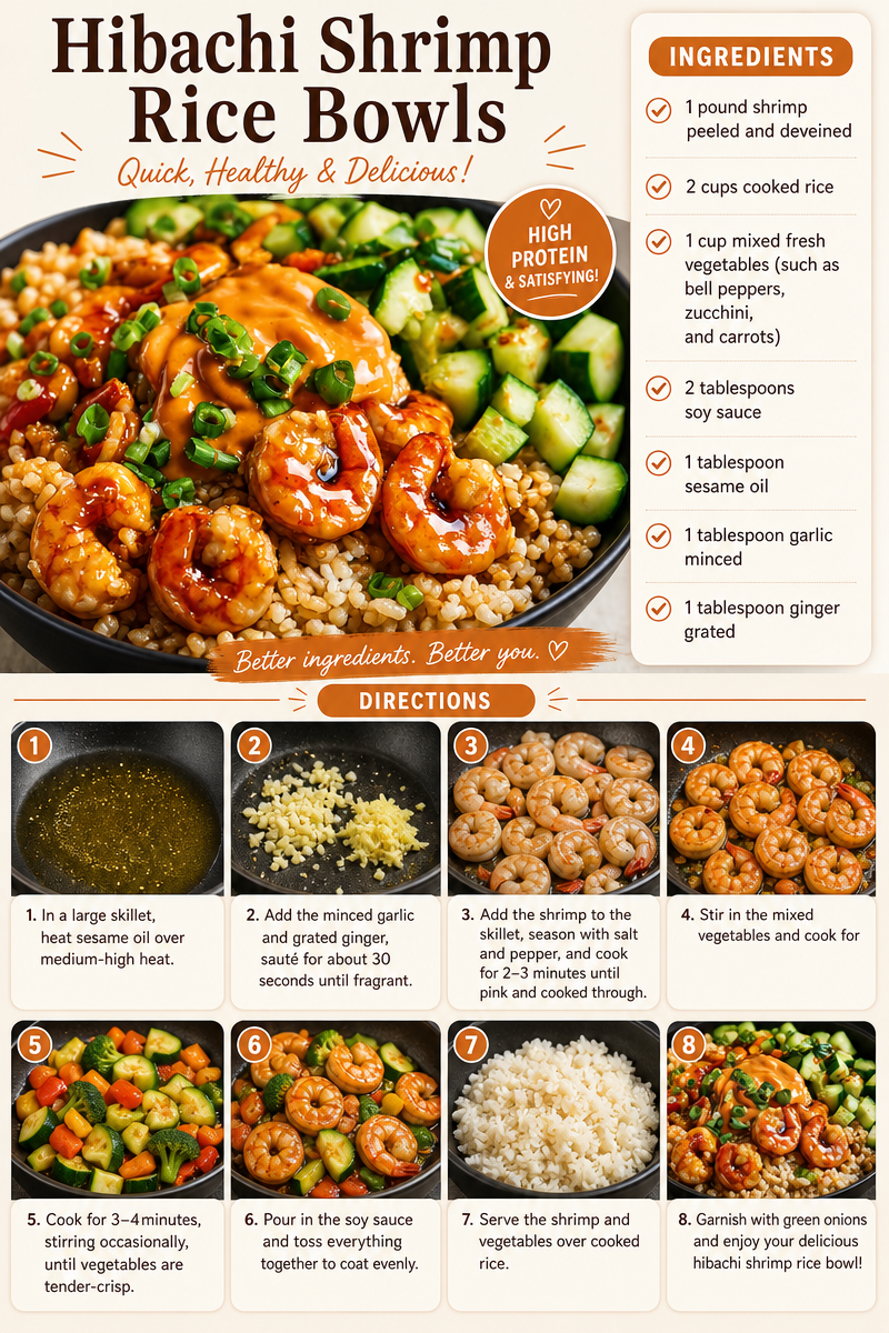 Hibachi Shrimp Rice Bowls