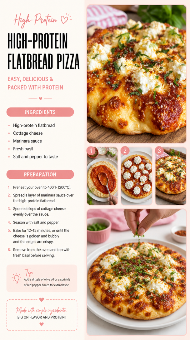 High-Protein Flatbread Pizza