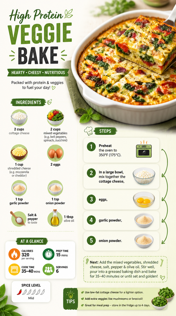 High Protein Veggie Bake