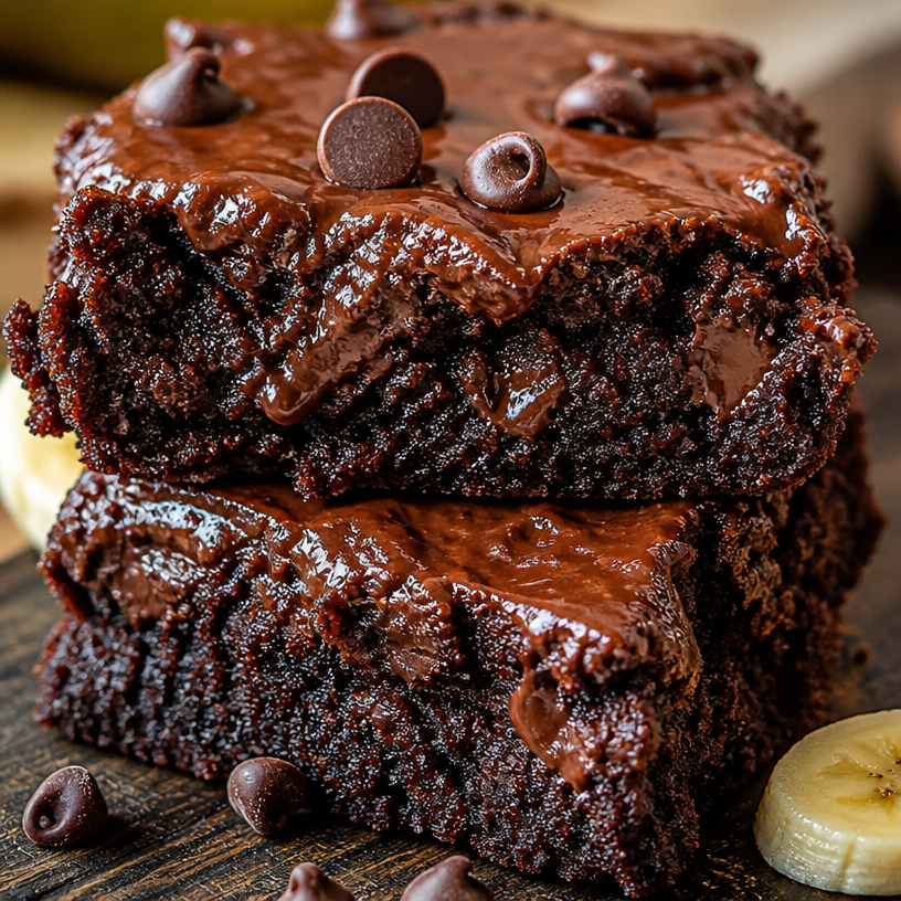 Healthy Banana Brownies