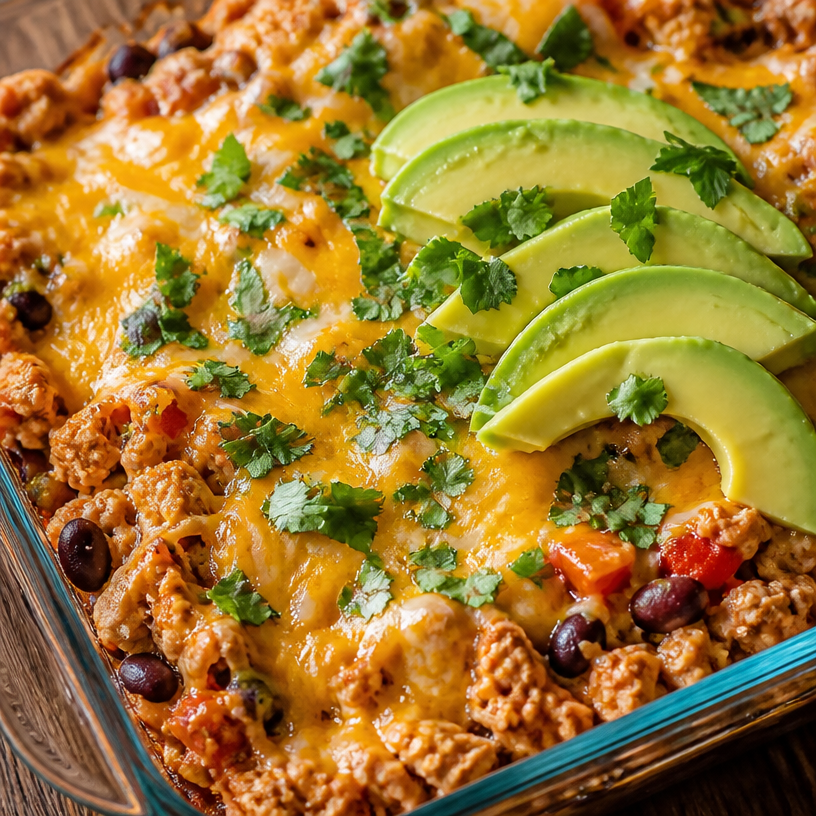 High-Protein Chicken Cottage Cheese Enchilada Bowls