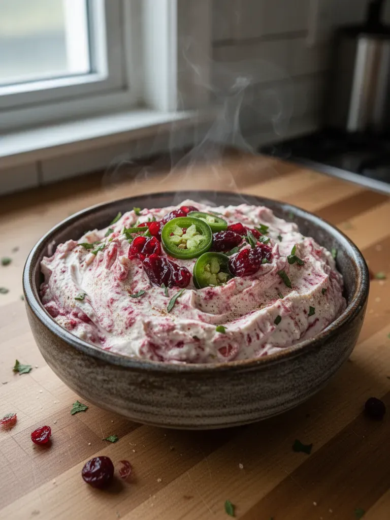 Cranberry Jalapeño Cream Cheese Dip