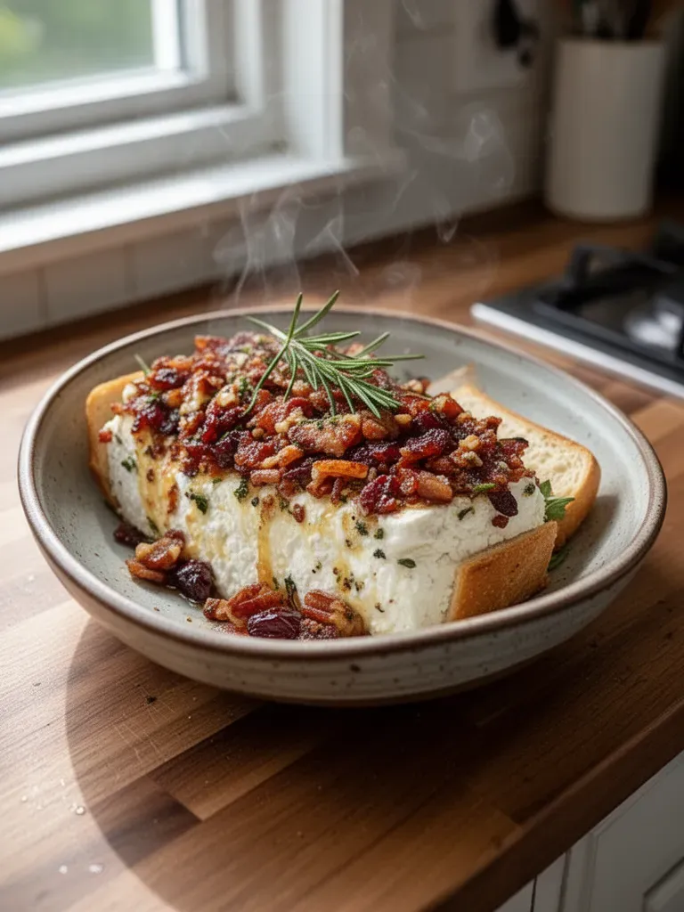 Million Dollar Bacon Goat Cheese Appetizer Log