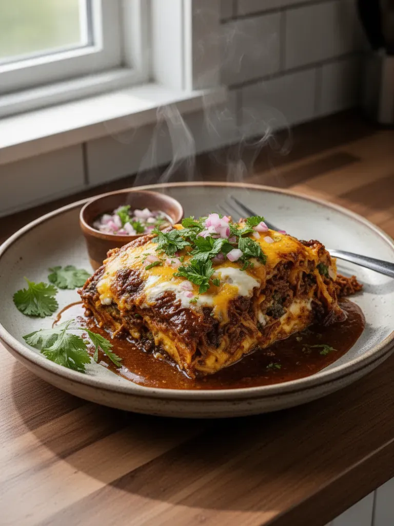 Birria Lasagna: Cheesy, Slow-Cooked & Made for Dipping