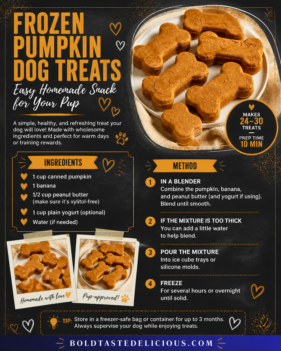 Frozen Pumpkin Dog Treats