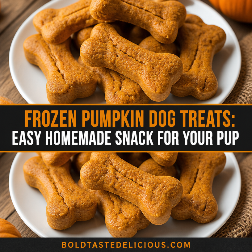 Frozen Pumpkin Dog Treats