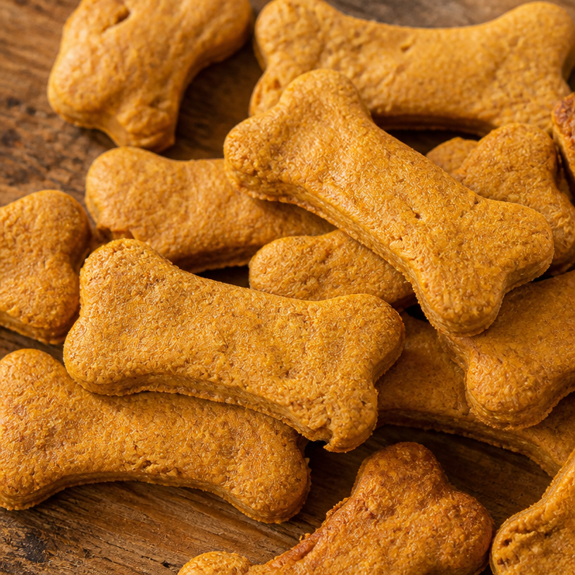 Homemade Peanut Butter Pumpkin Dog Treats