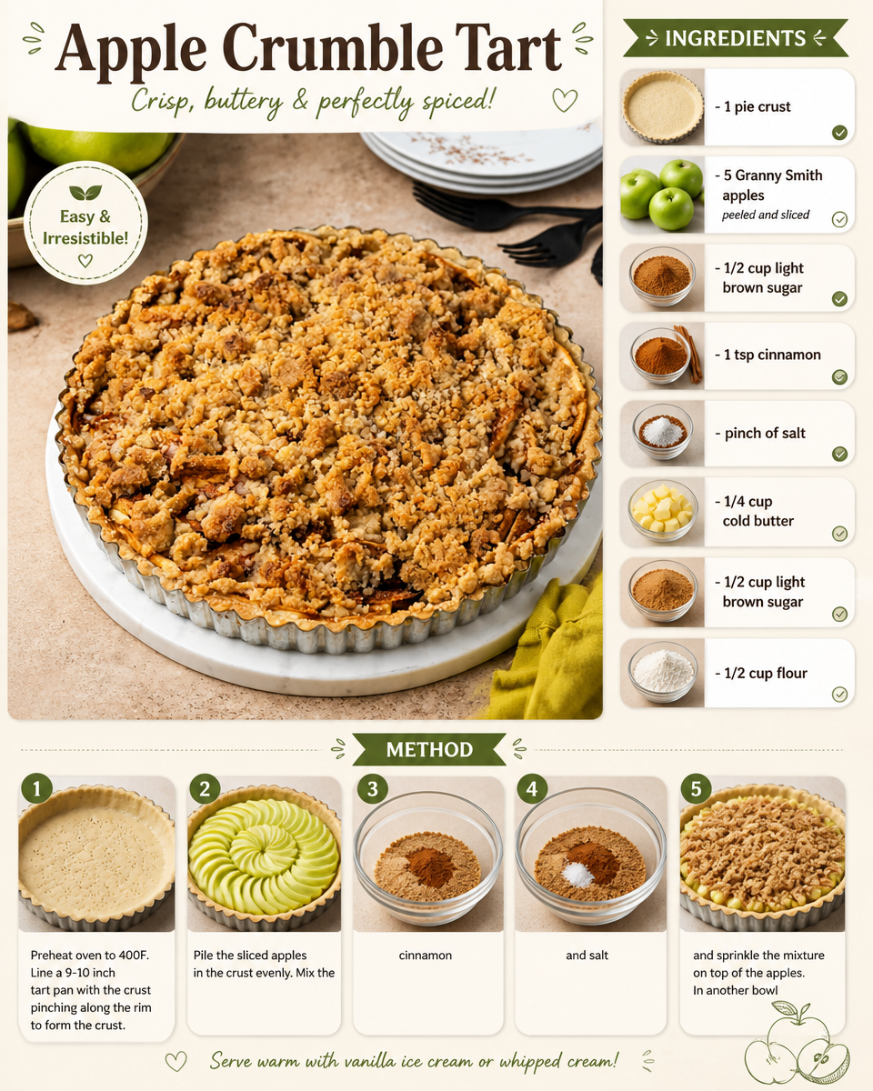 Apple Crumble Tart