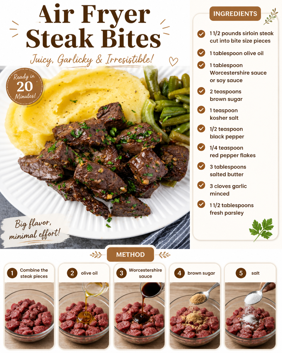 Air Fryer Steak Bites