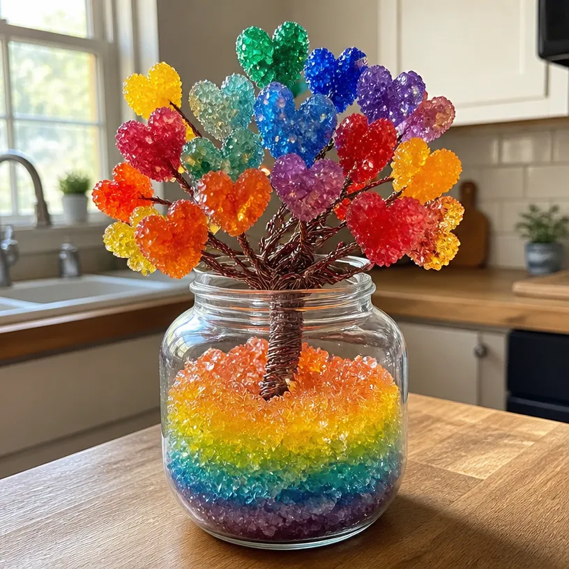 Rainbow Crystal Love Tree