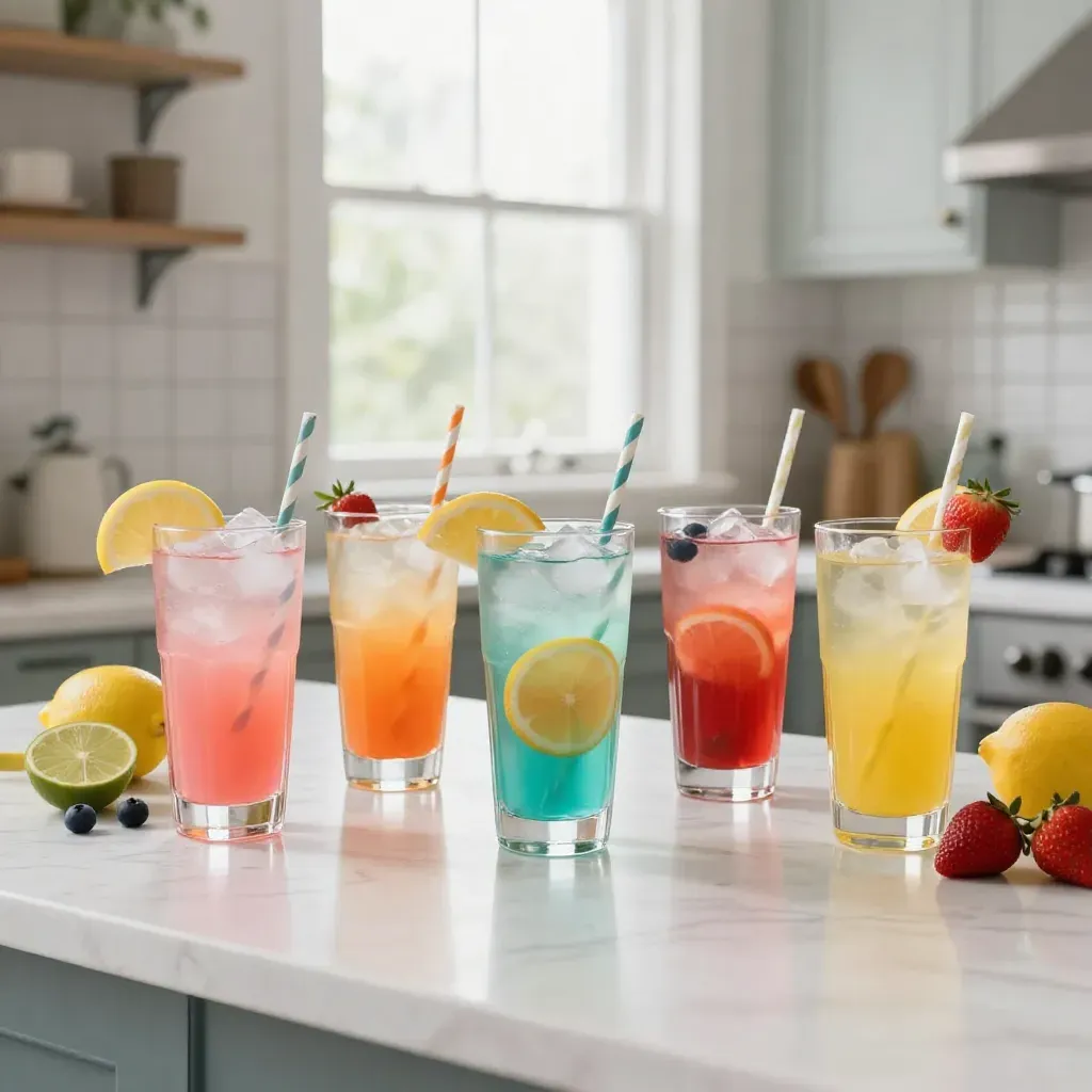 Colorful Summer Fruit Cocktails 22 Cocktails de fruits estivaux et colorés