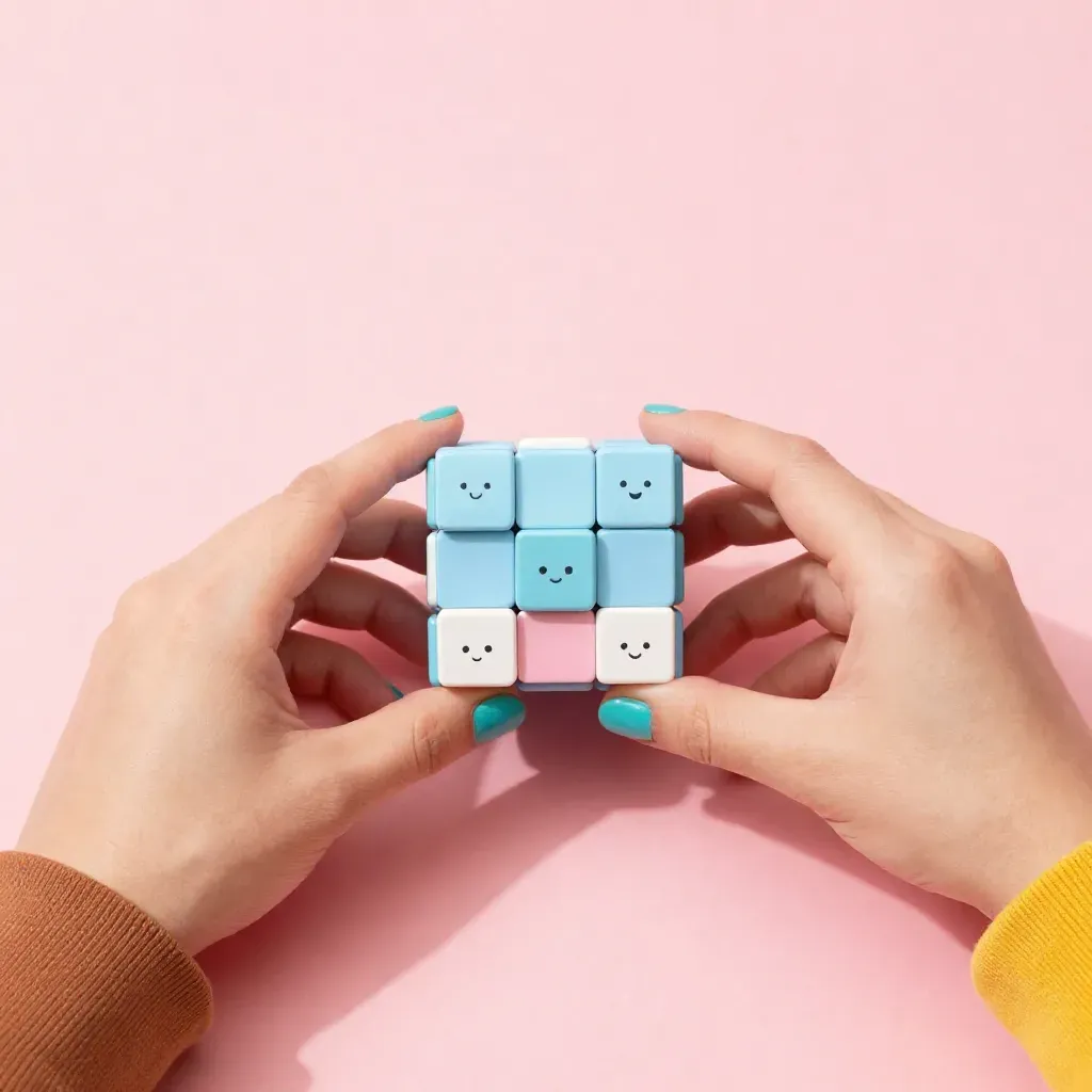 Kawaii Paper Infinity Cube Fidget Toy by Dany Martines 19 Fidget Toy Cubo Infinito de papel Kawaii - Dany Martines