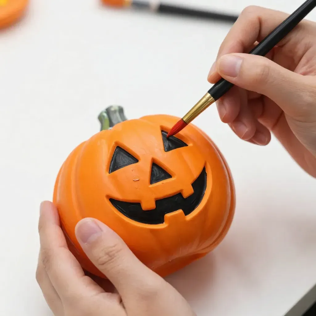 DIY Halloween Clay Pots