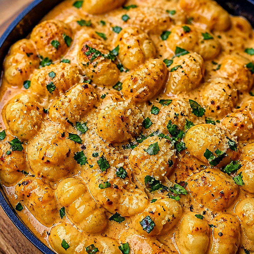 Garlic Cream Gnocchi