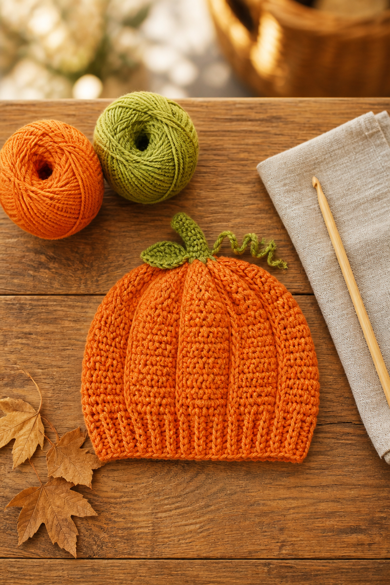 Adorable Crochet Pumpkin Baby Hat Pattern for Fall