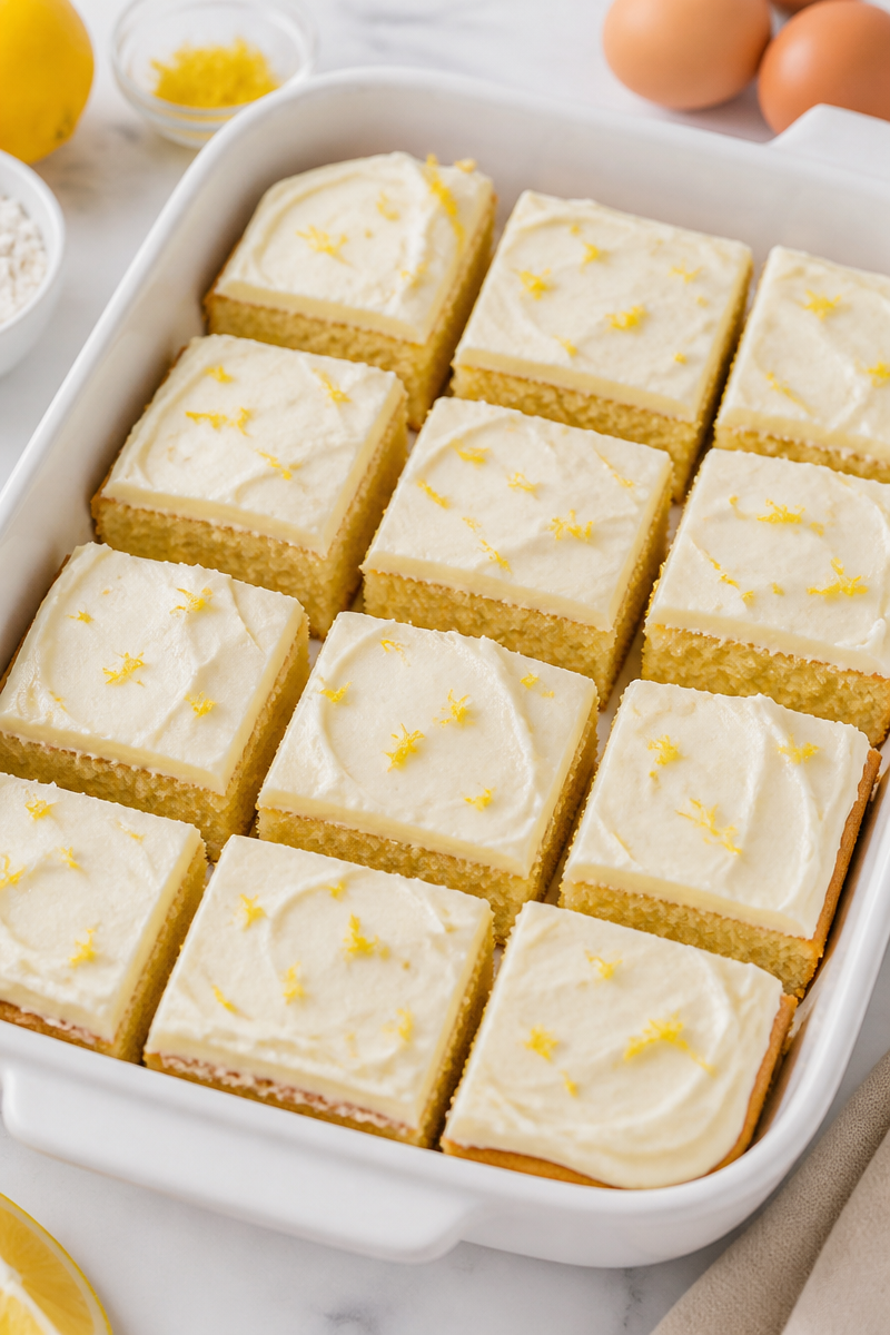 Lemon Brownies with Cream Cheese Frosting Lemon Brownies with Cream Cheese Frosting