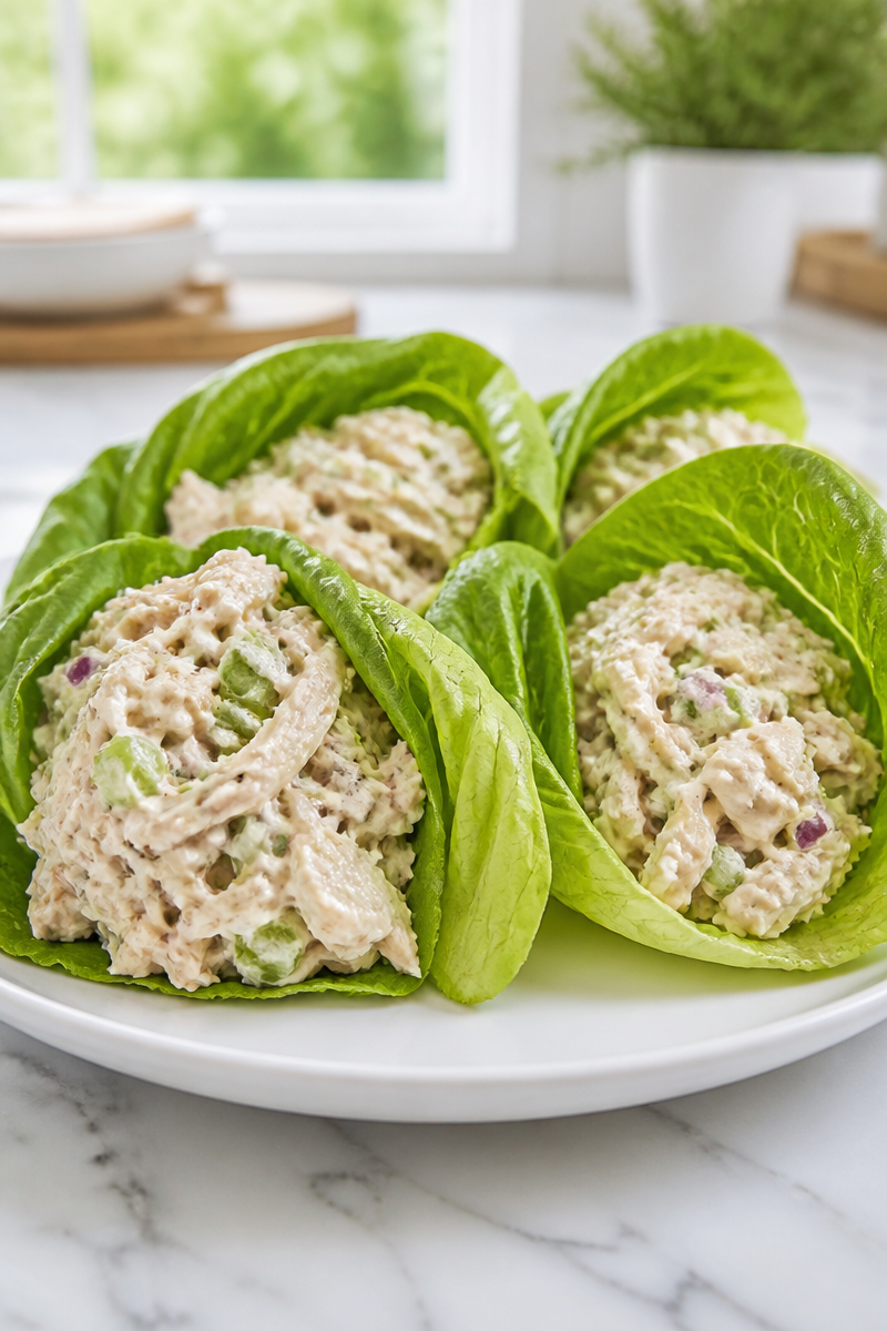 Low Carb Keto Chicken Salad Lettuce Wrap 5 Low Carb Keto Chicken Salad Lettuce Wrap