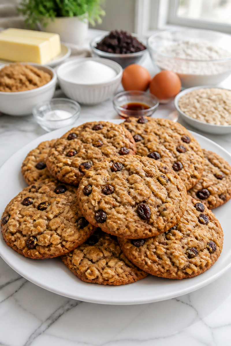Chewy Oatmeal Raisin Cookie Recipe