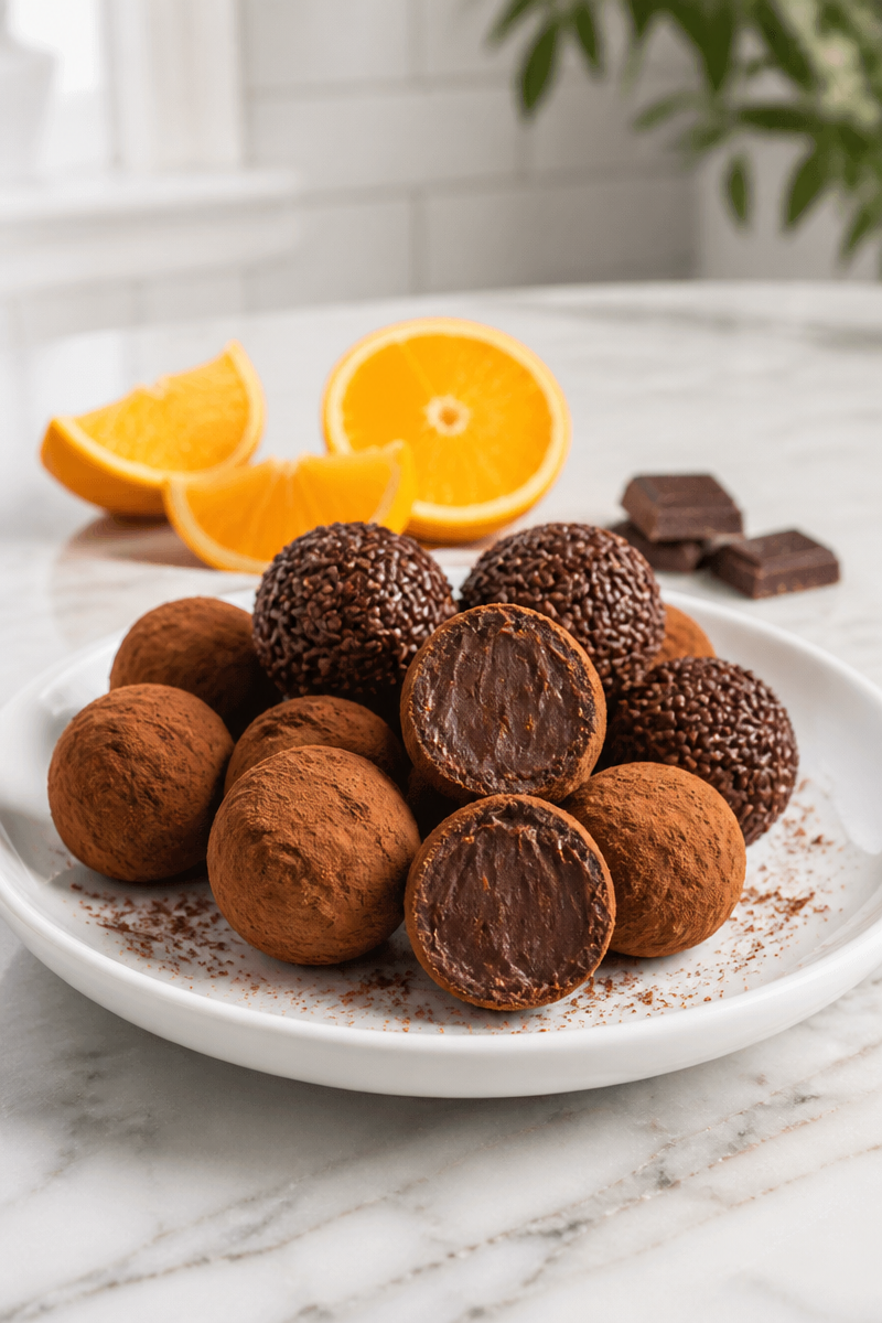 Homemade Chocolate Orange Truffles