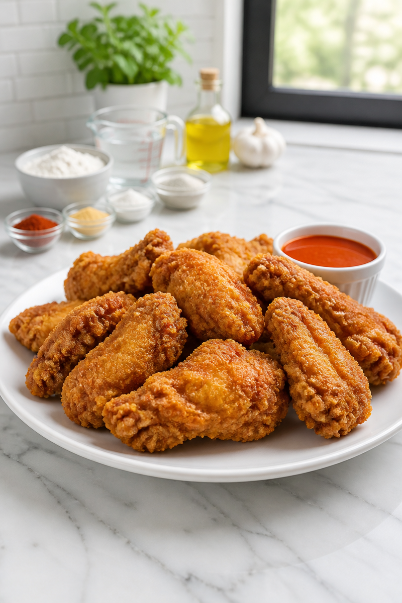 Crispy Crown Fried Chicken Wings