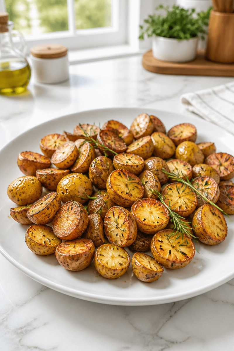 Crispy Roasted Mini Potato Recipe with Rosemary