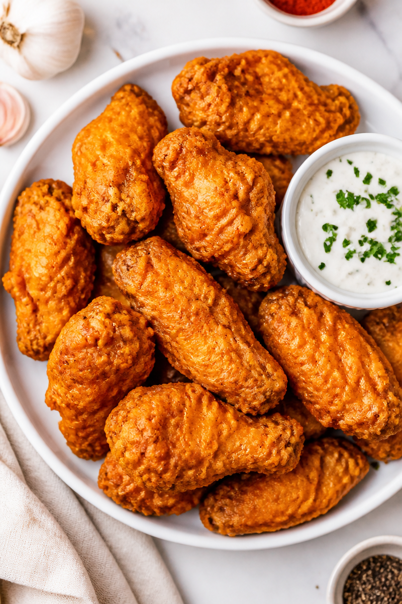 Crispy Crown Fried Chicken Wings