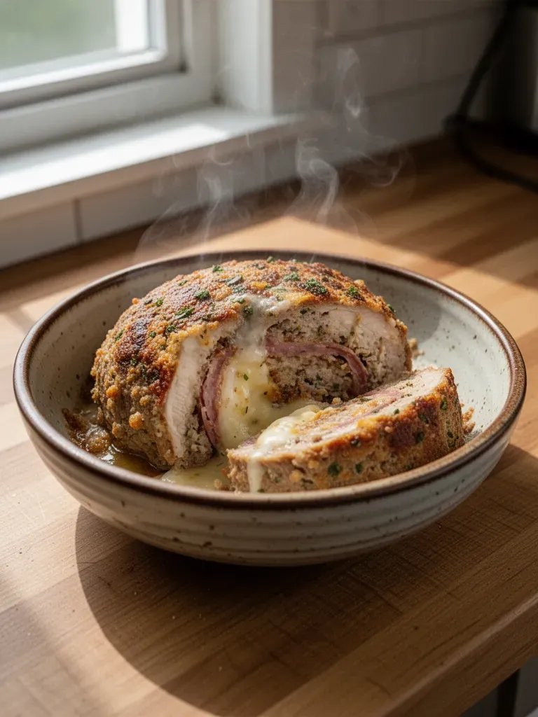 Chicken Cordon Bleu Meatloaf