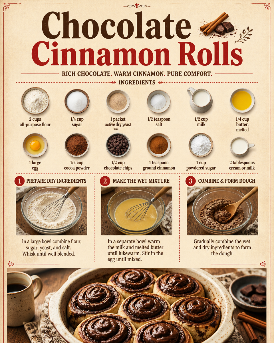 Chocolate Cinnamon Rolls
