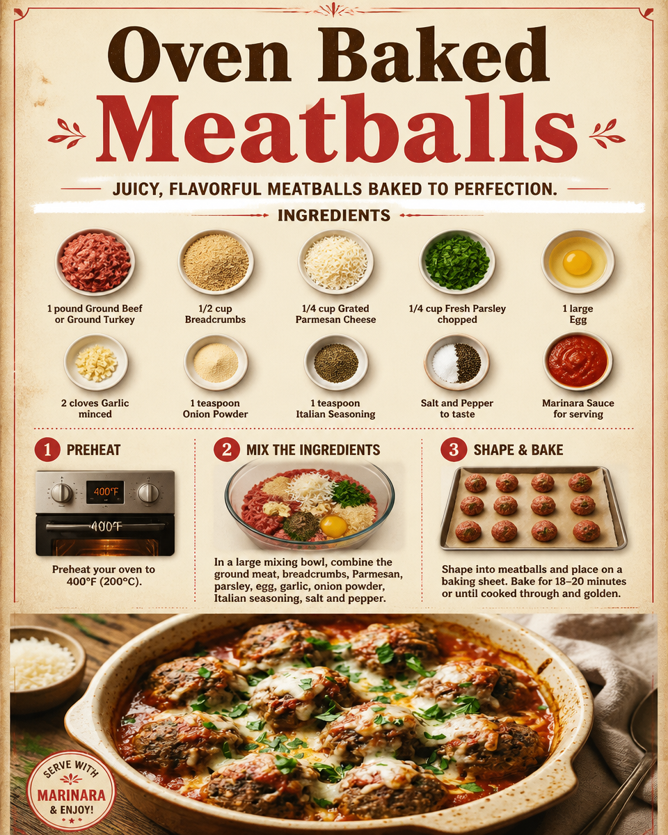 Oven Baked Meatballs