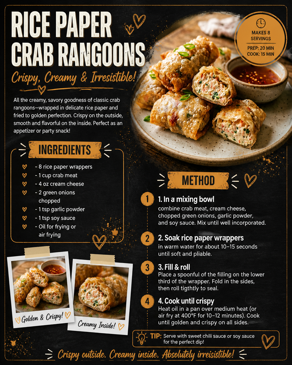 Rice Paper Crab Rangoons