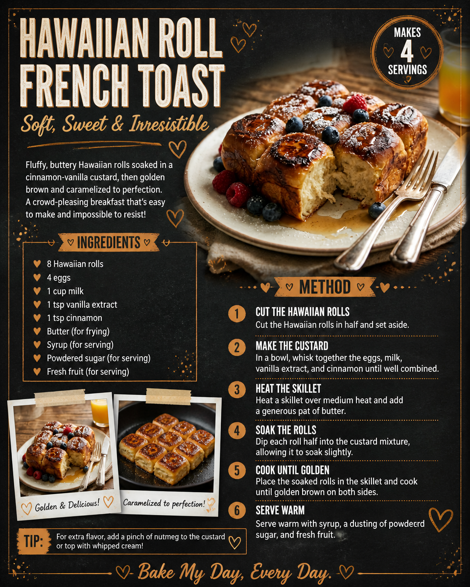 Hawaiian Roll French Toast