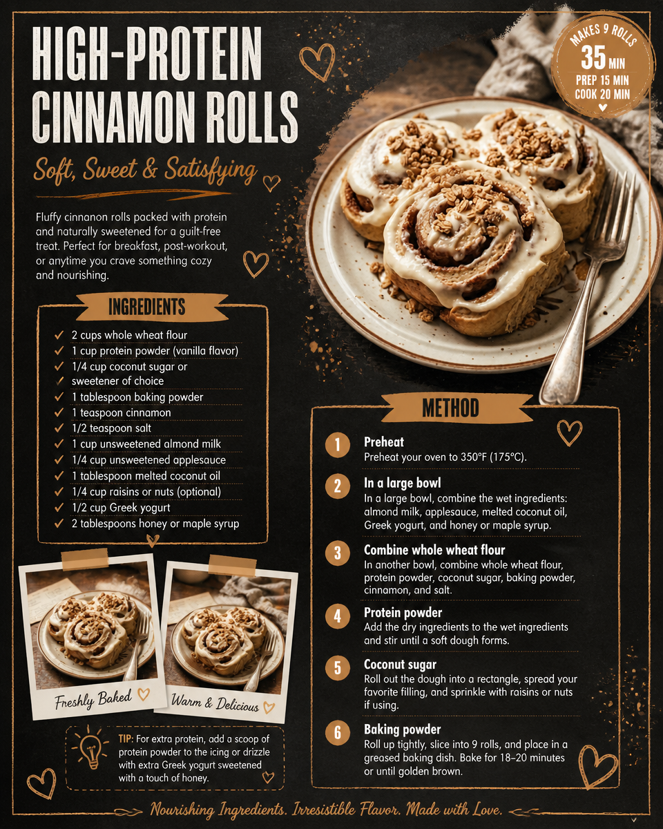 High-Protein Cinnamon Rolls