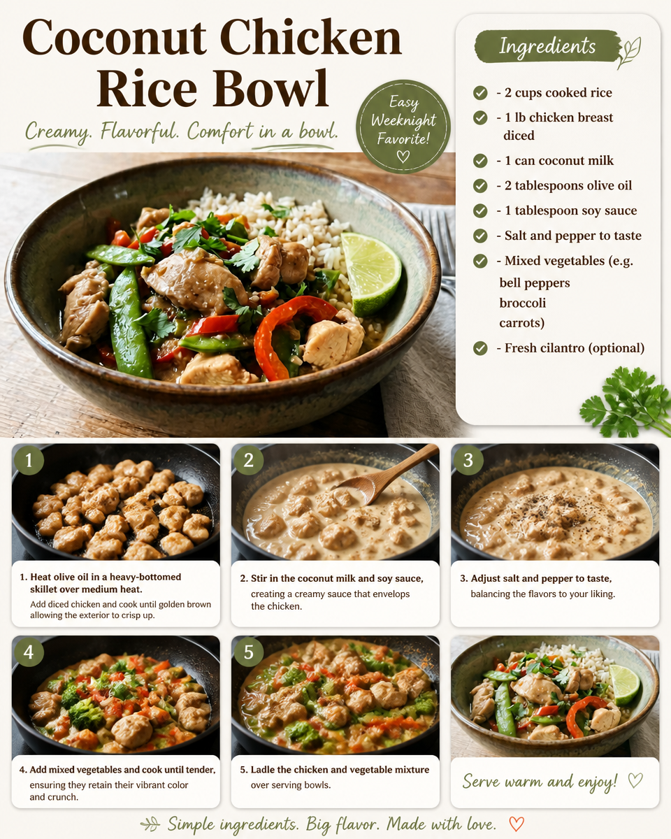 Coconut Chicken Rice Bowl