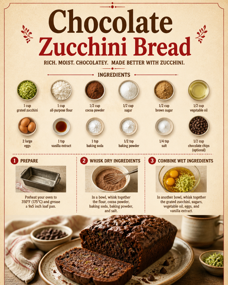 Chocolate Zucchini Bread