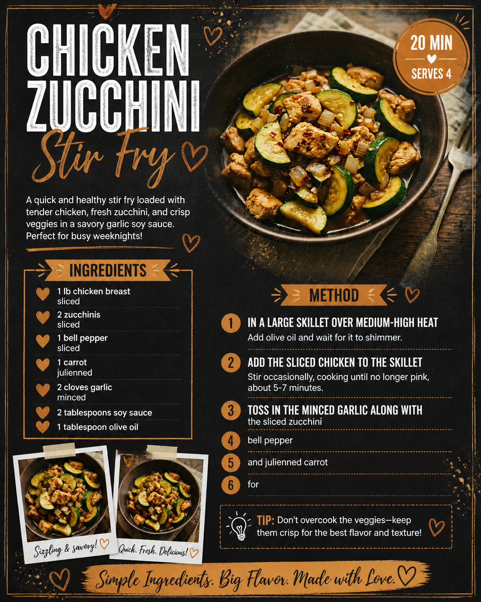 Chicken Zucchini Stir Fry