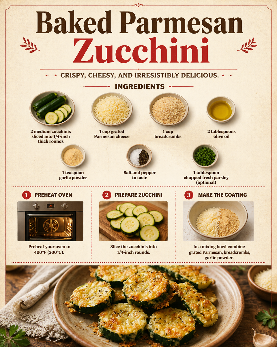 Baked Parmesan Zucchini